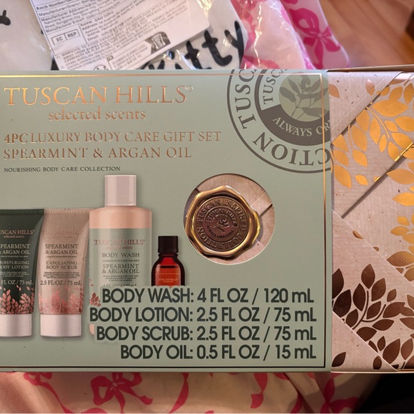 Tuscan Hills Spearmint & Argan Oil Body Care Gift Set❤️ - Picture 2 of 5